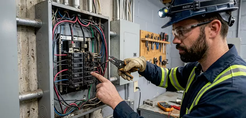 Breaker Box Short Circuit Repair in Pasco