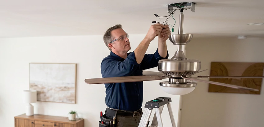 Ceiling Fan Light and Switch Repair in Pasco