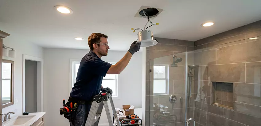 Bathroom and Shower Recessed Lighting Installation in Pasco